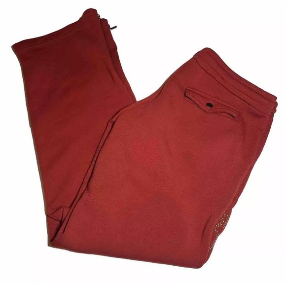 Vtg Coogi Mens Jogger Sweatpants Grunge Size XXL 2XL Red Y2K -FADED AND PEELING - Picture 3 of 16